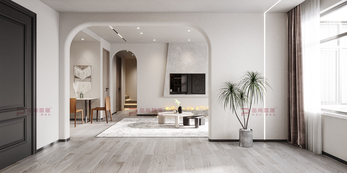 大连凤栖台95平米现代混搭装修风格